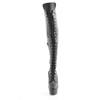 Pleaser - DELIGHT3014 Plateau overknee Laarzen - Zwart Product image